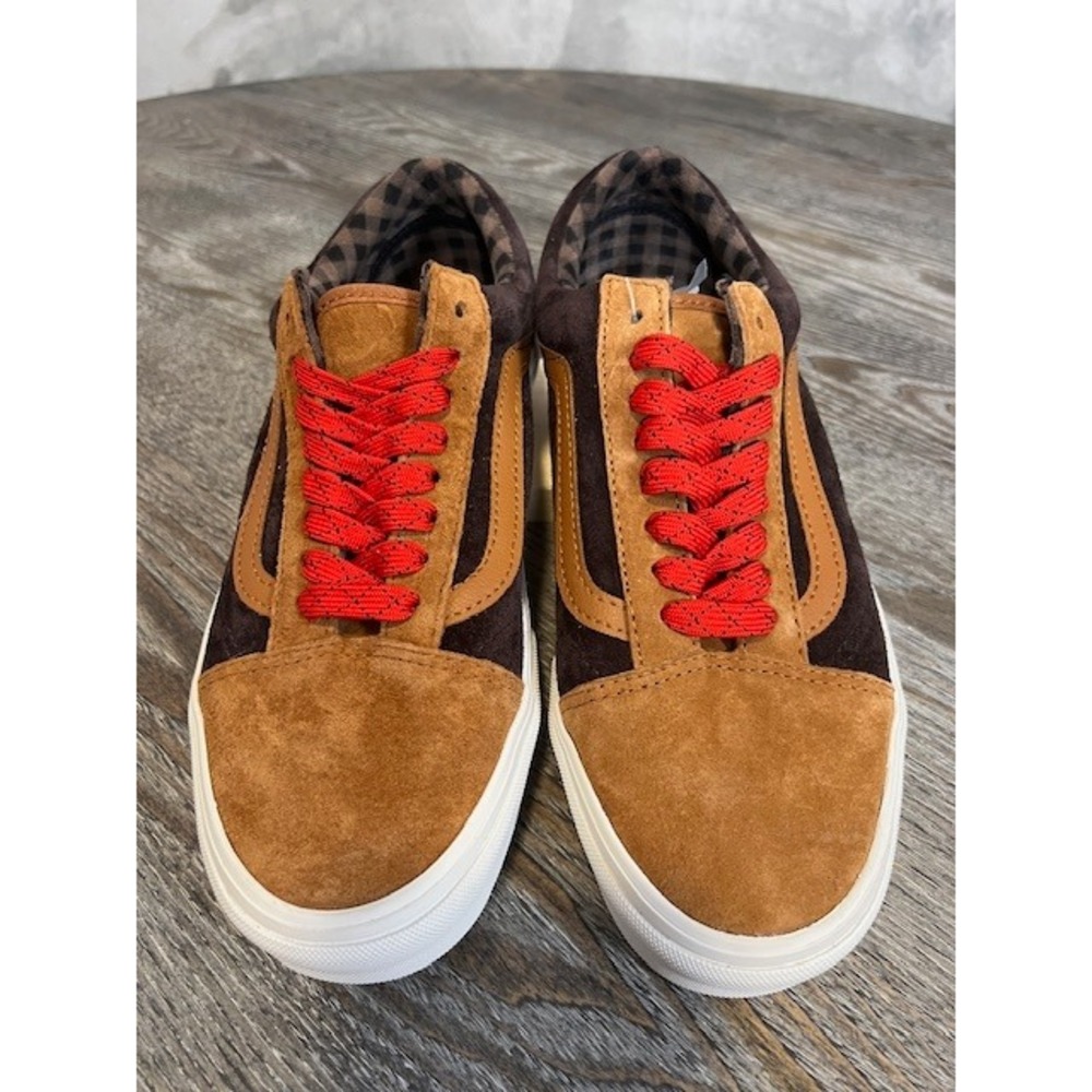 Vans Old Skool Skate Sneakers Suede Brown NWT Eco Dry Unisex Men 7.5/W‎ 9 Street
